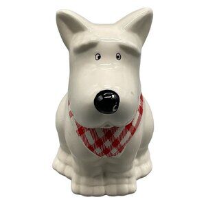 MSRF inc. cup scotty dog lid handle bandana glass red white black length 7" READ